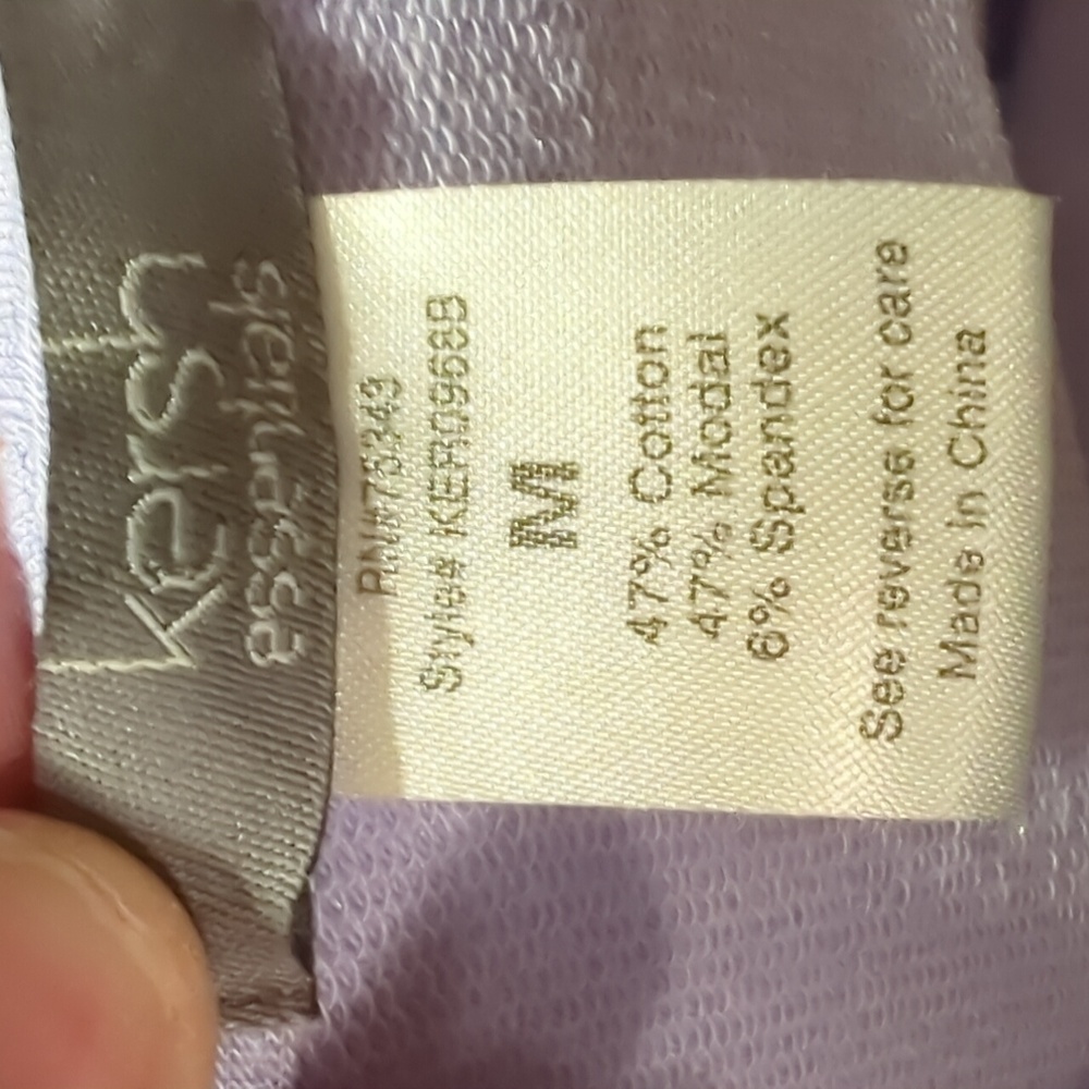 Kersh essential lilac loungewear set top medium bottom large new without tags - Picture 6 of 7